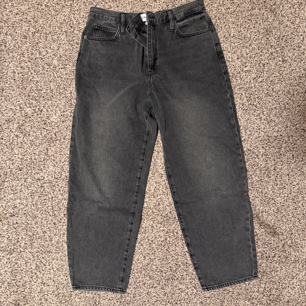 Frame Denim Women's Gray Barrel leg Jeans - Picture 2 of 4